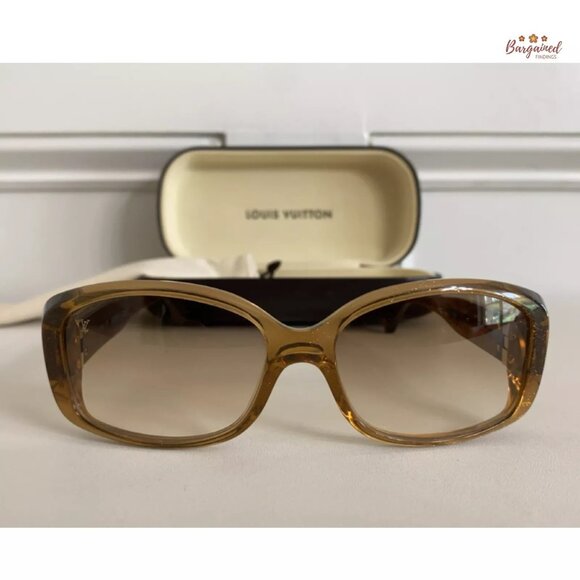 Authentic LOUIS VUITTON Gold Speckling Acetate Frame Soupcon Sunglasses - Z0003W - Picture 13 of 13